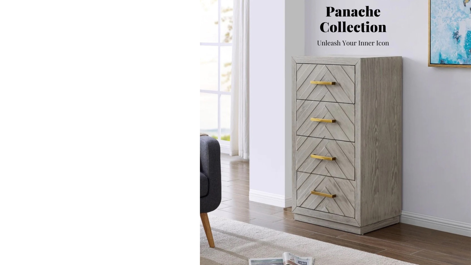 Panache : Drawer Tallboy | Chest & Side Table