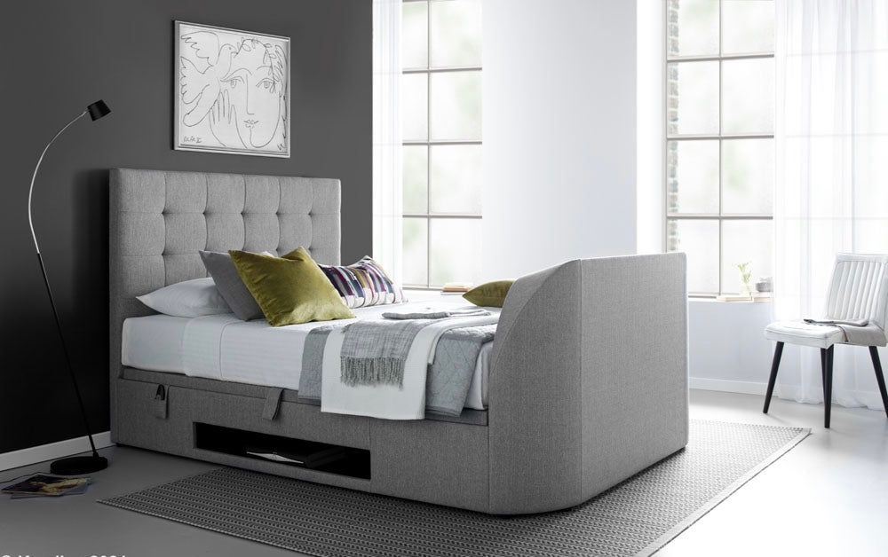 Kaydian Barnard Tv + Ottoman Storage Bed (Artemis Grey)