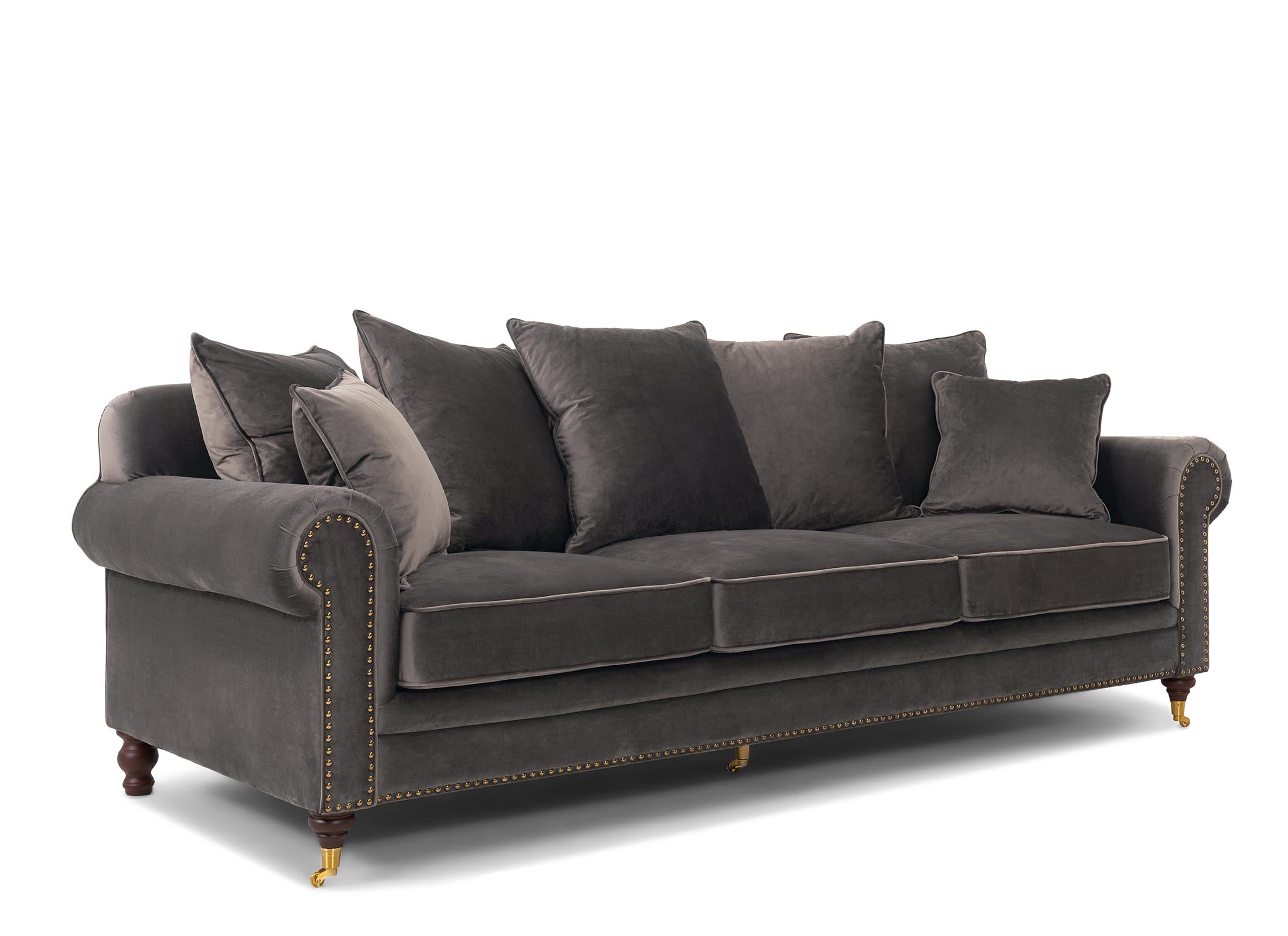 Hampton 3 Seater Mink Sofa