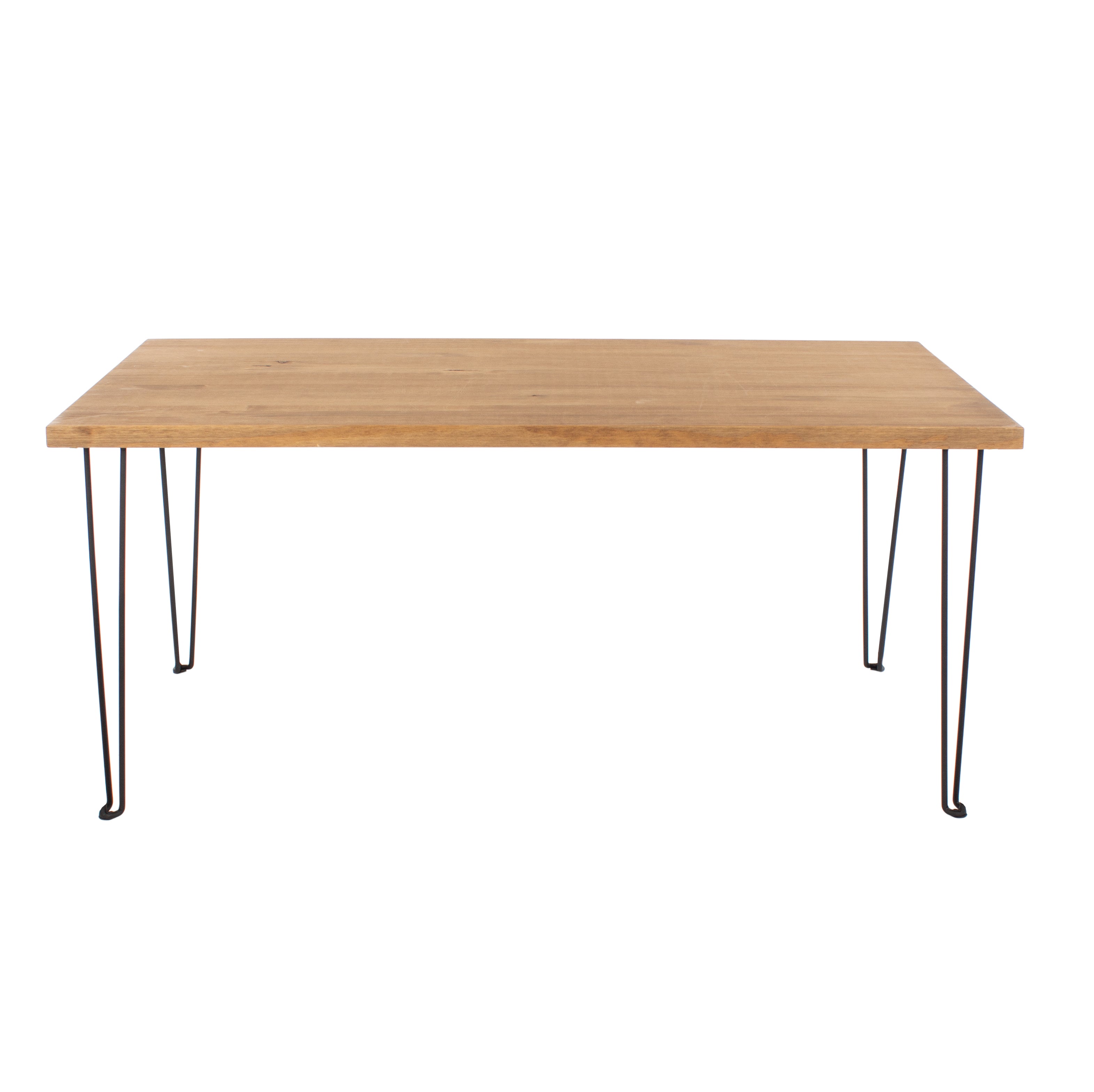 Augusta Pine Standard Coffee Table With Hairpin Legs