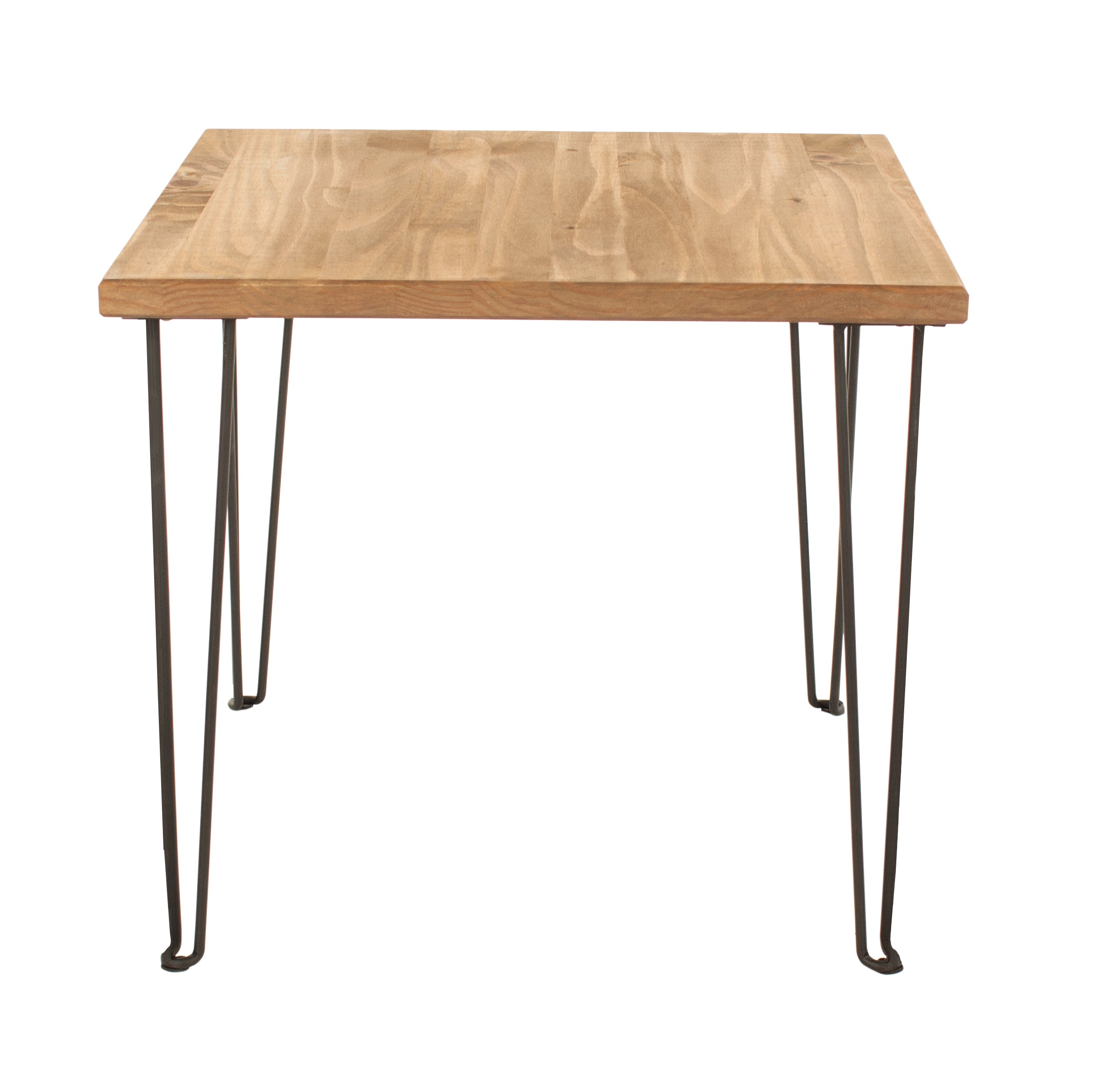 Augusta Pine Standard Lamp Table With Hairpin Legs