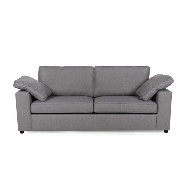 Alton 3 Seater Fabric Sofa Silver