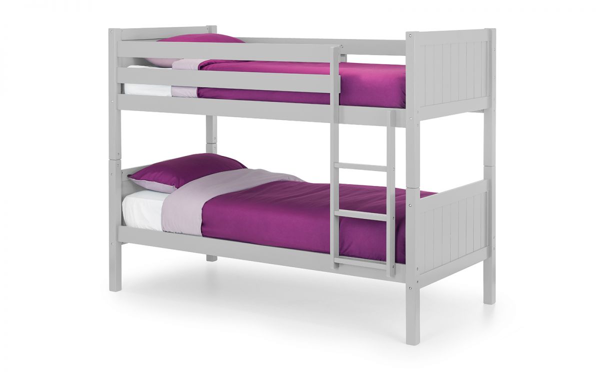 Bella Wooden Bunk Bed Frame (Dove Grey)