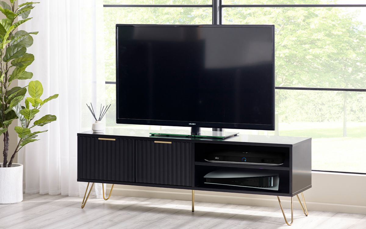 Murano Tv Unit - Matte Black