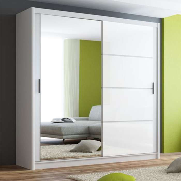 Brookville Sliding Door Wardrobe 203 White / White