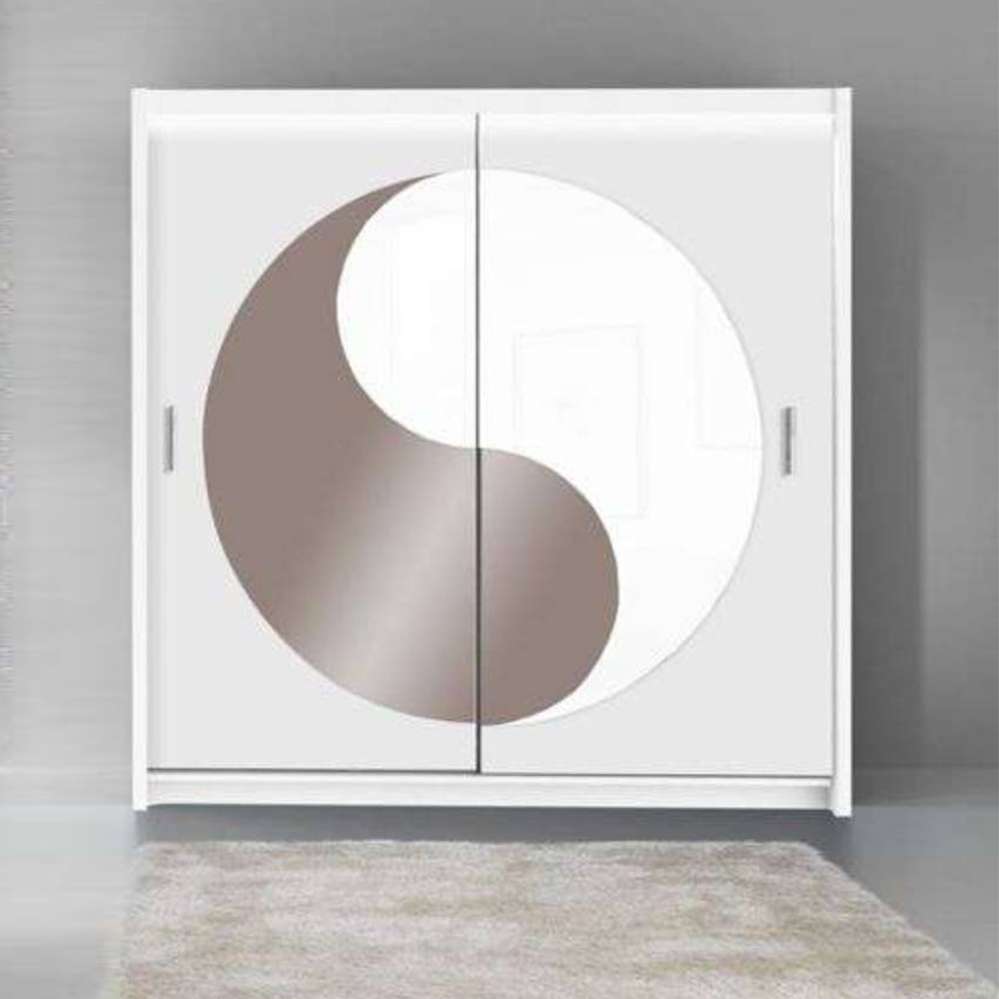 Aquilae Sliding Door Wardrobe (White)