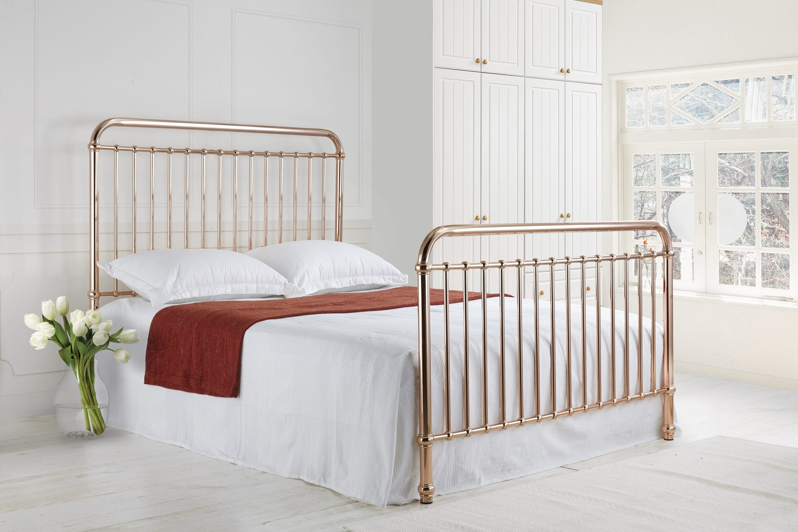 Rose Metal Bed Frame