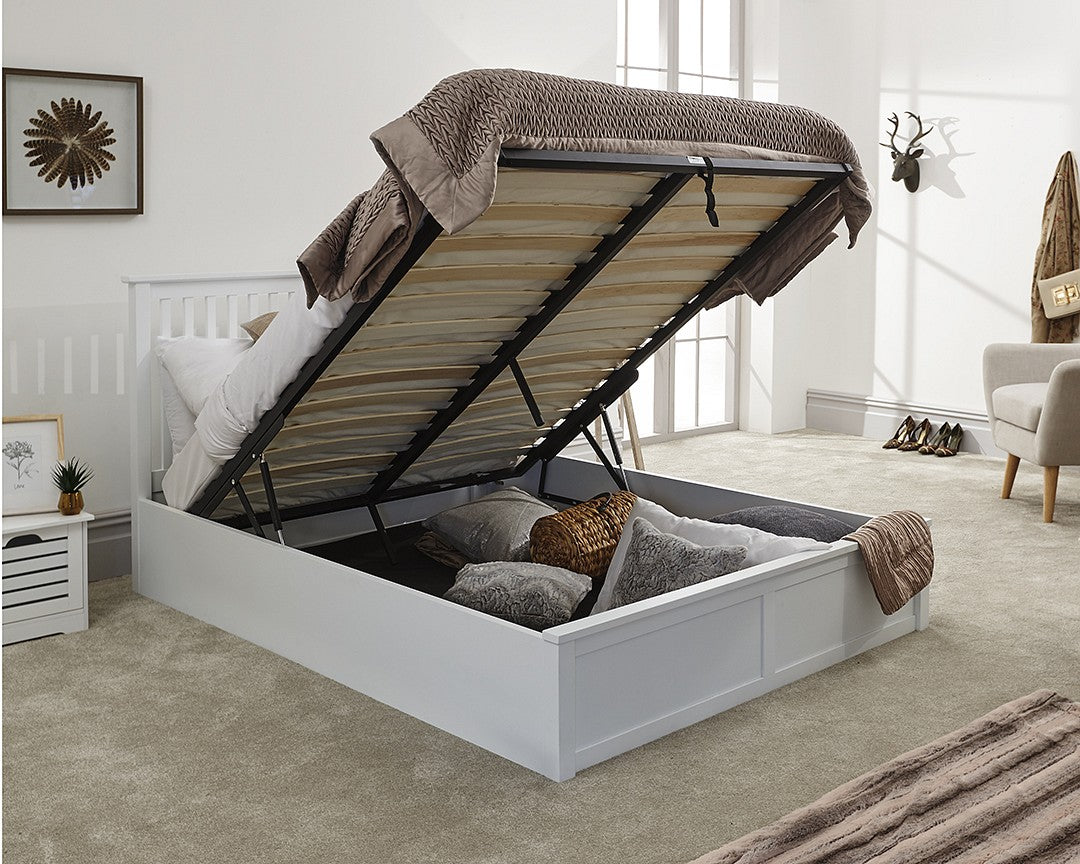 Como Ottoman Solid Wooden Bed Frame