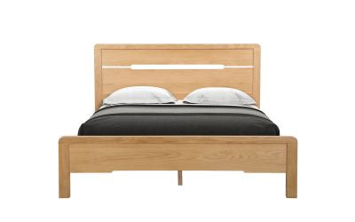 Curve Solid Oak low footend Wooden Shaker Bedstead