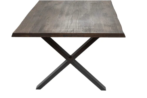 Yale Medium 1800 Solid Oak Dining Table Smoked Oil