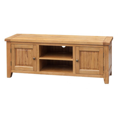 Acorn Solid Oak TV Unit Straight