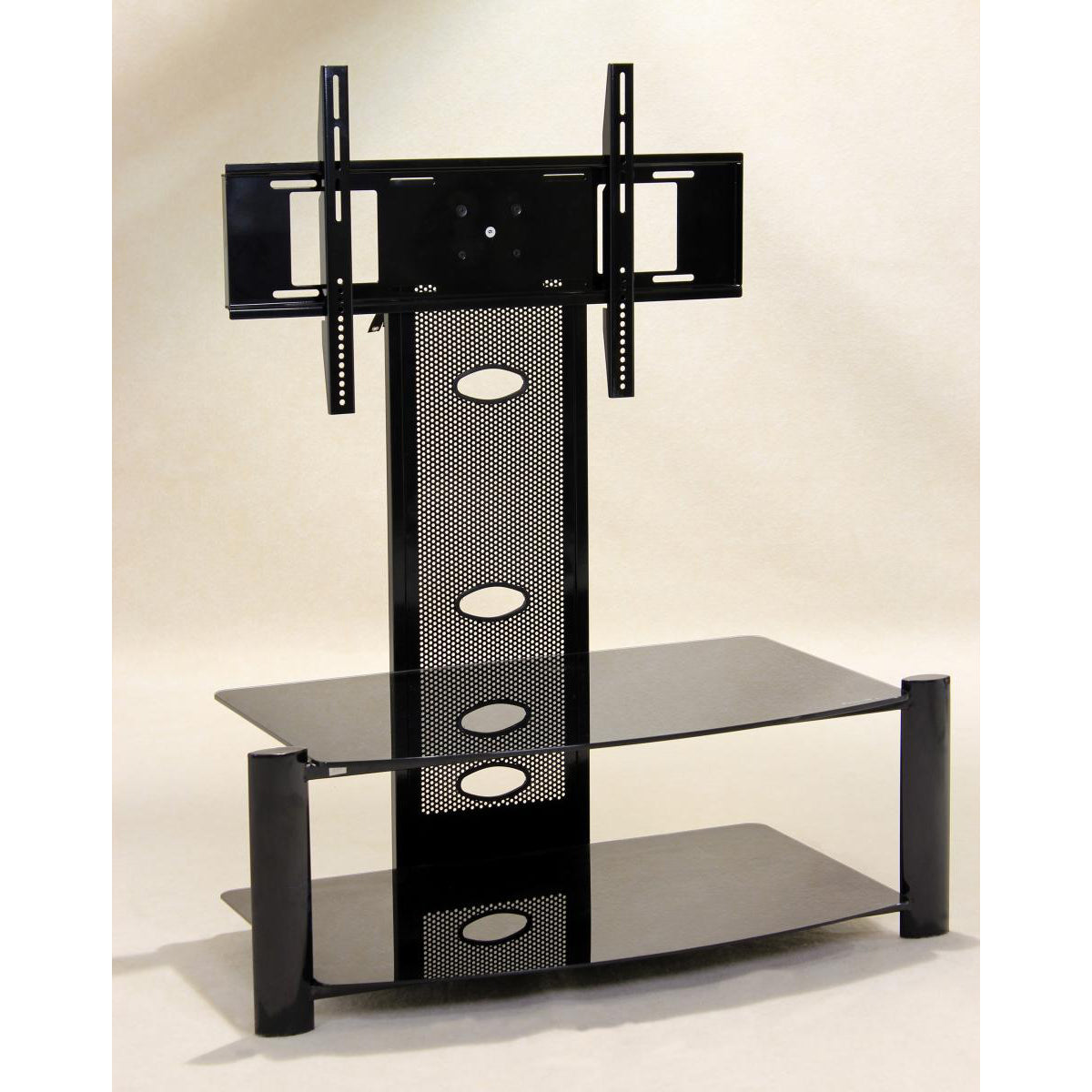 Alpine Flat Screen TV Stand Black