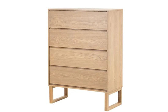 Veridian 4 Drawer Chest Light Oak