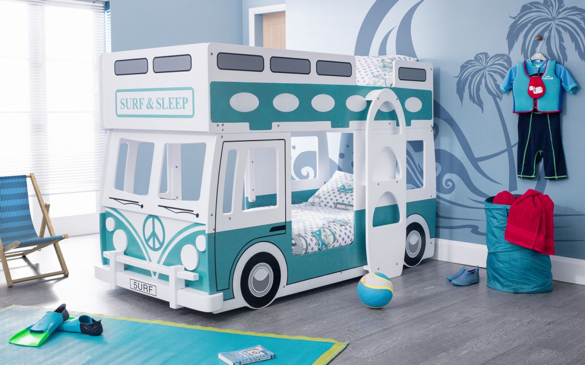 Campervan Surf & Sleep Themed Kids Bunk Bed