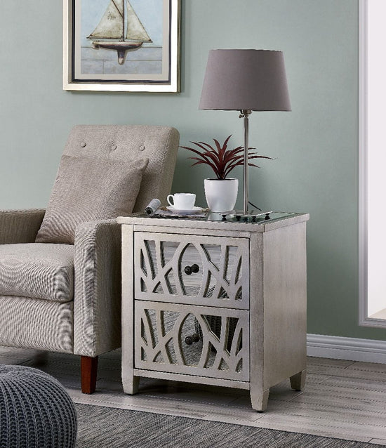 Enthrall 2 Drawer Lamp Table