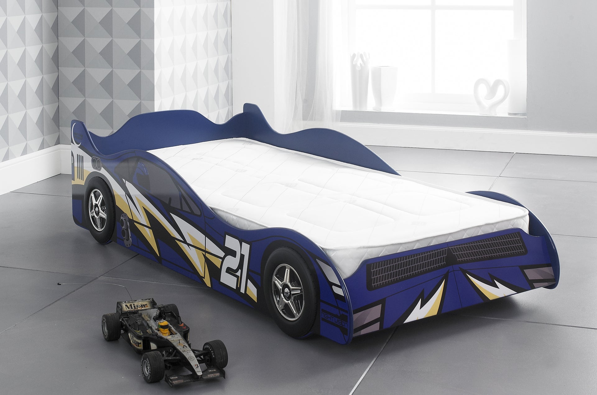 Artisan No21 Blue Car Novelty Kids Bed