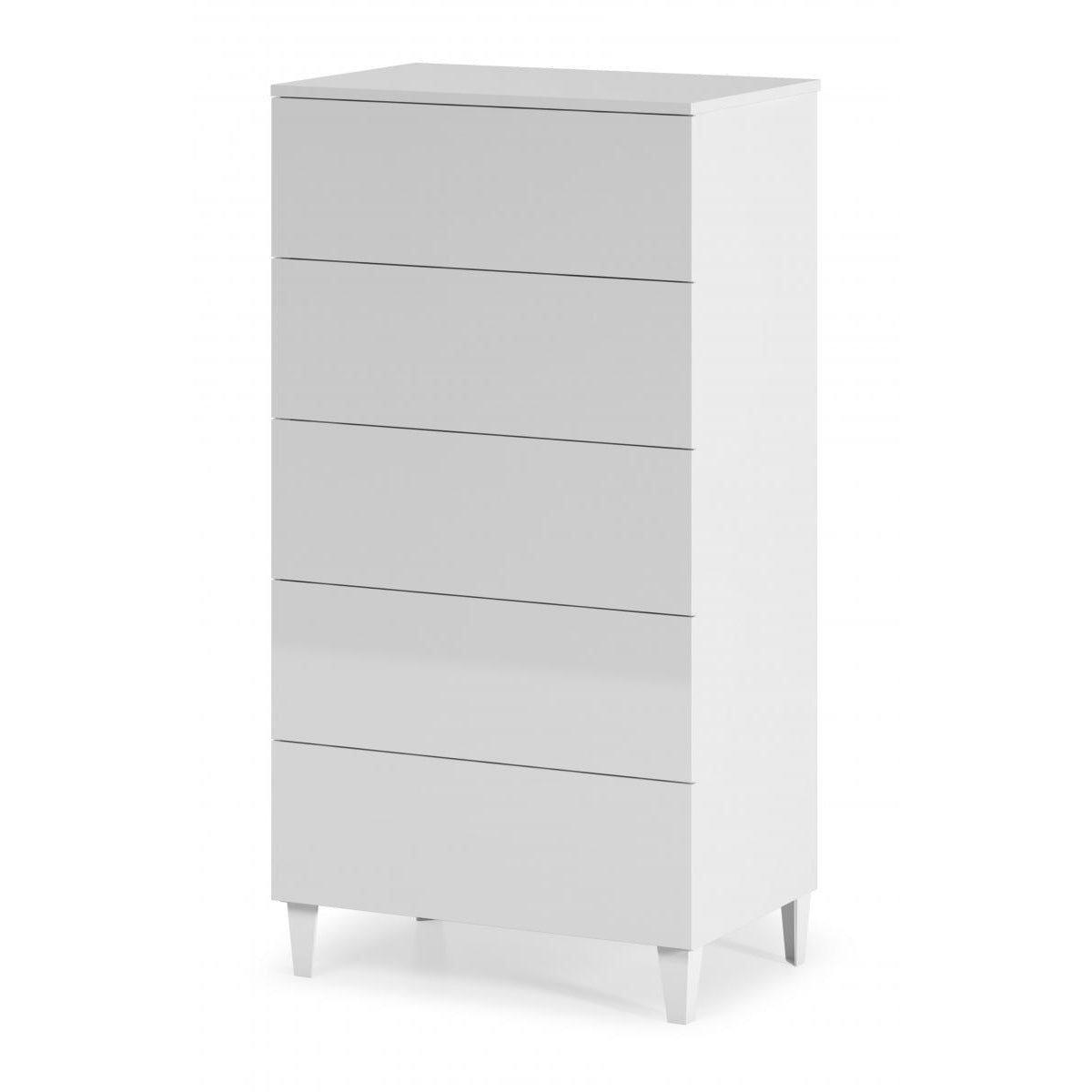 Arctic Chest 5 Drawer White