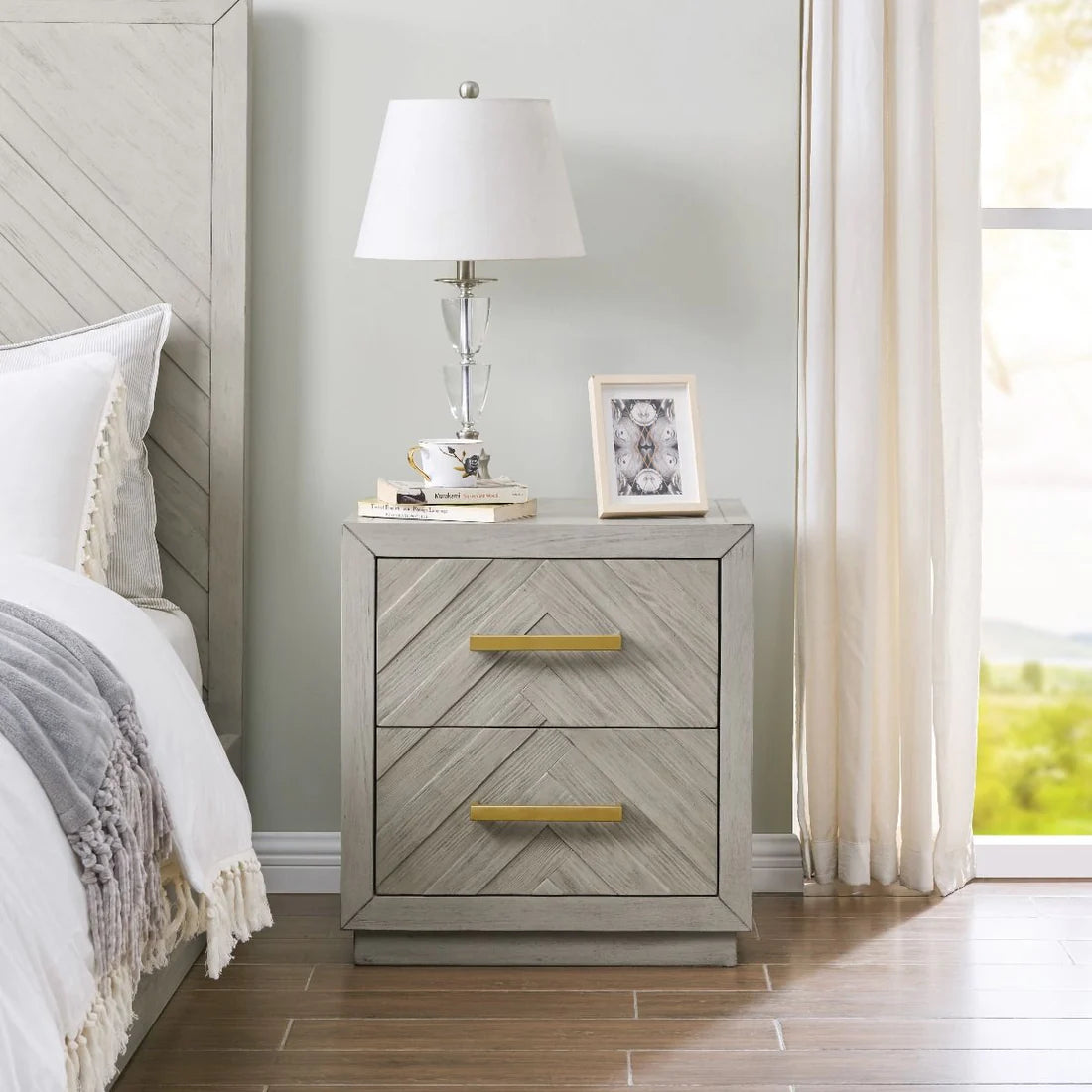 Panache 2 Drawer Bedside Table