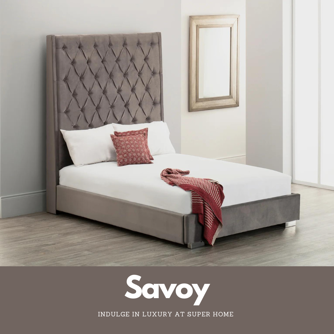 Savoy Bed Grey Double