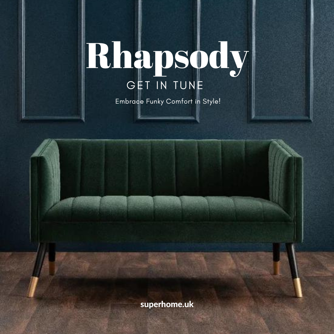 Rhapsody 2 Seater Sofa Green