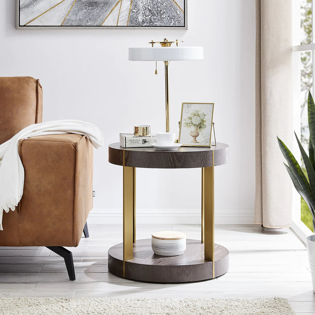 Zurich Round Lamp Table