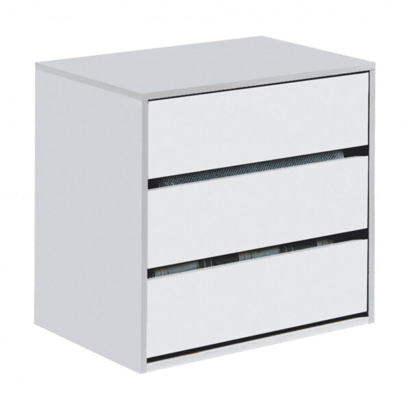 Arctic Drawer Unit 3 Drawer White