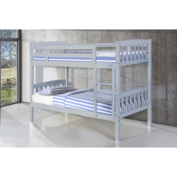 Ashbrook Solid Wood Bunk Bed Grey