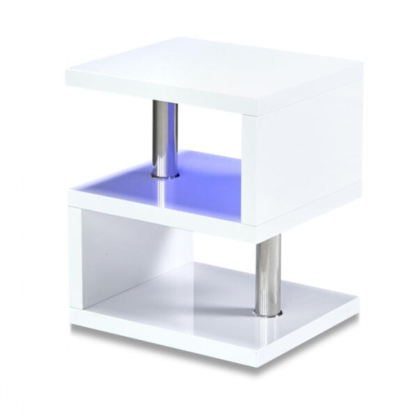 Astana LED Occasional Table White High Gloss