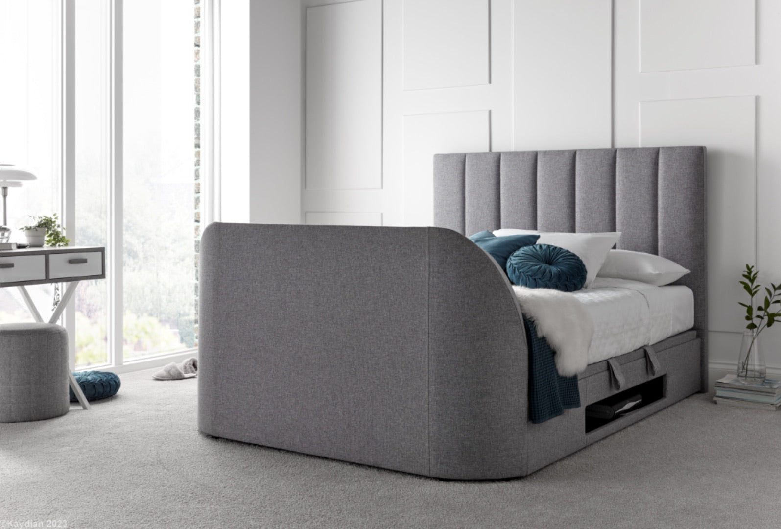 Kaydian Medburn Fabric TV Ottoman Bed