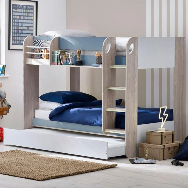 Mars Bunk With Under Bed Draw (Pastel Blue)