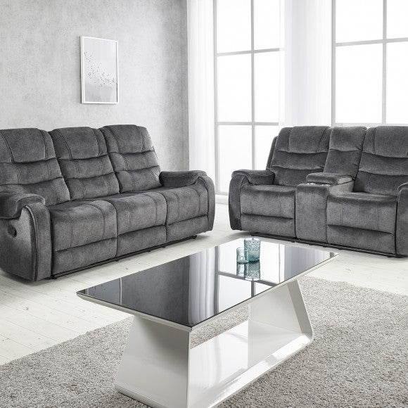 Clarissa Grey Velvet Recliners