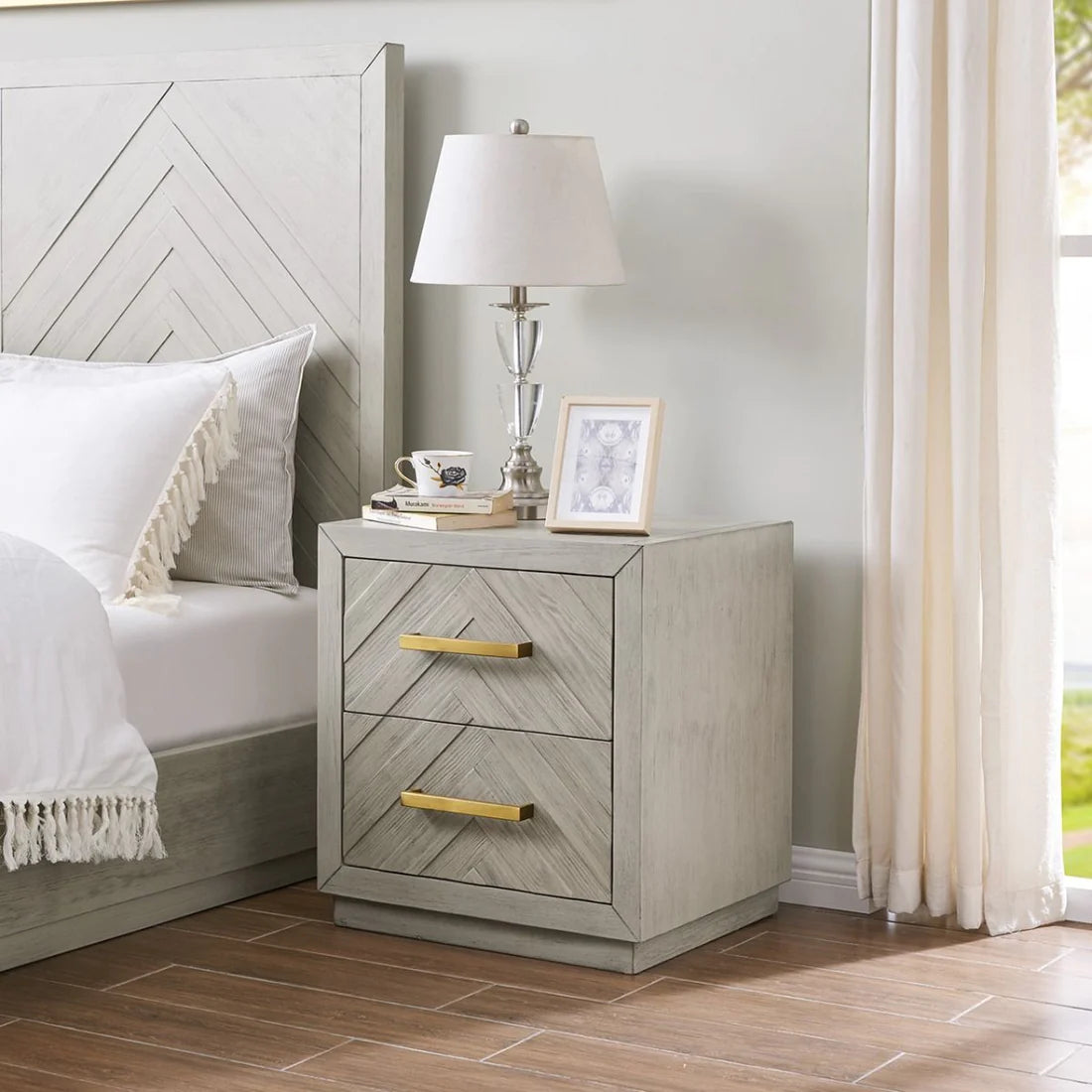 Panache 2 Drawer Bedside Table