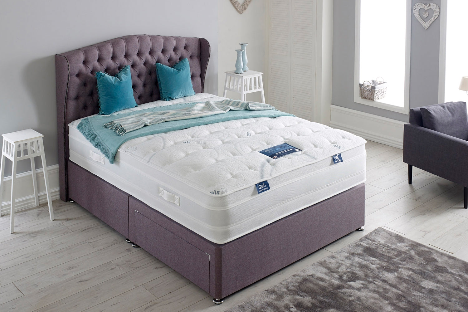 Dura Beds Air Plus + Gel 2000 Pocket Sprung (Encapsulated) Mattress