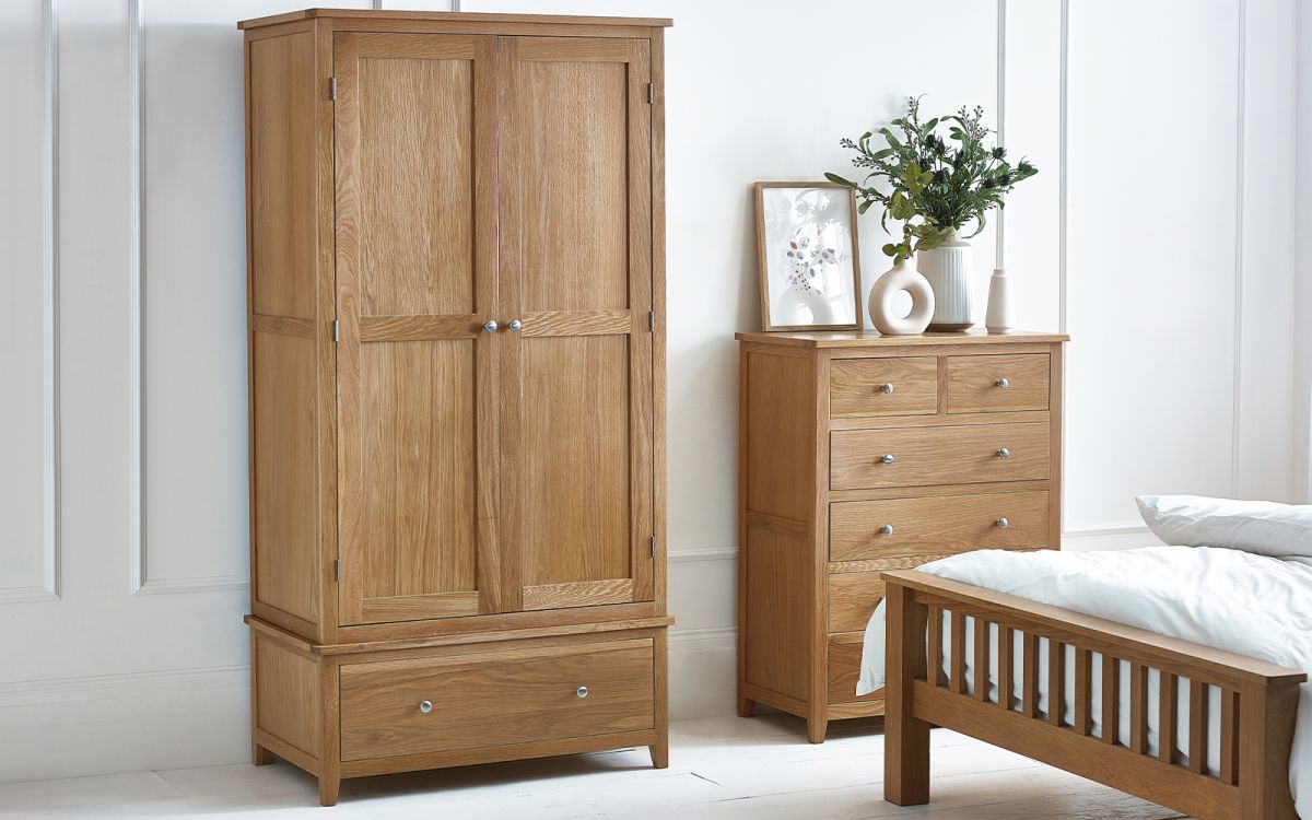 Mallory 2 Door + 1 Draw Combination Wardrobe